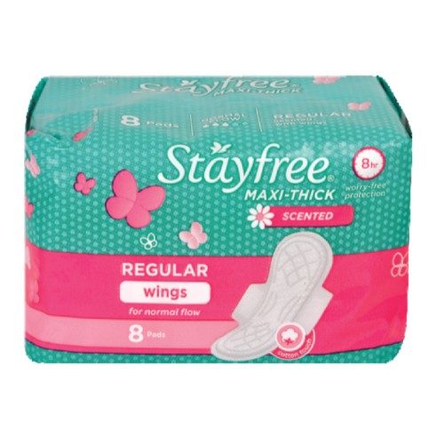 Stayfree Maxi Thick 8'S (Scented/Unscented) 1