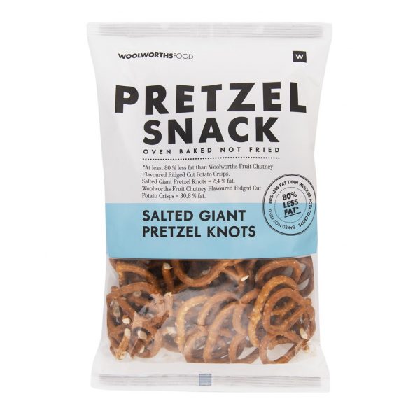 Woolworths Salted Giant Pretzel Knots Snack 200g 1