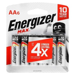 Energizer Max 6 x Alkaline Batteries (AAA)